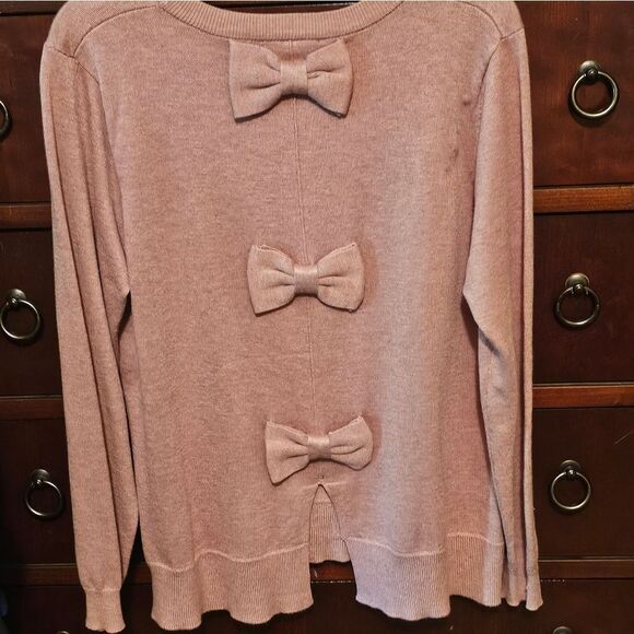 BLUSH COLORED TUNIC SWEATER - Picture 1 of 7